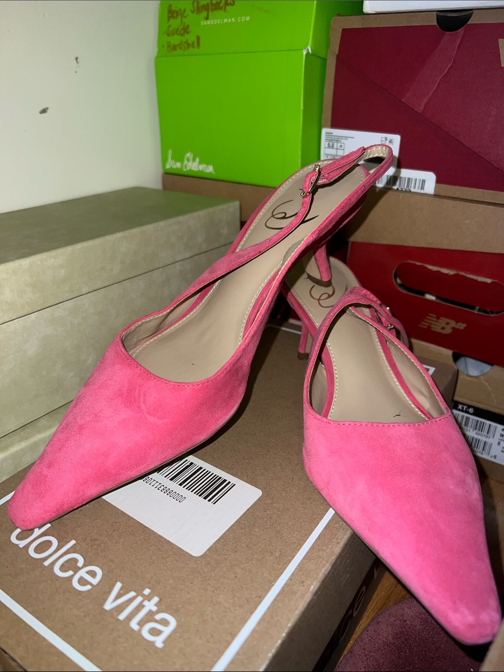 Sam Edelman Pink Slingback heels